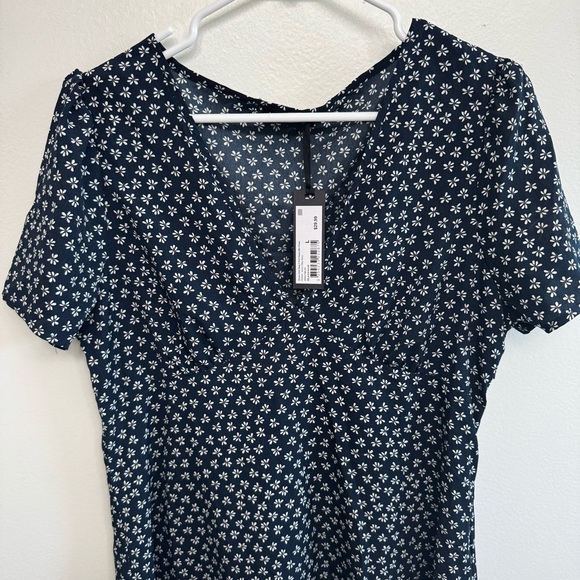 Cotton On Navy Floral Mini Dress - Picture 3 of 4